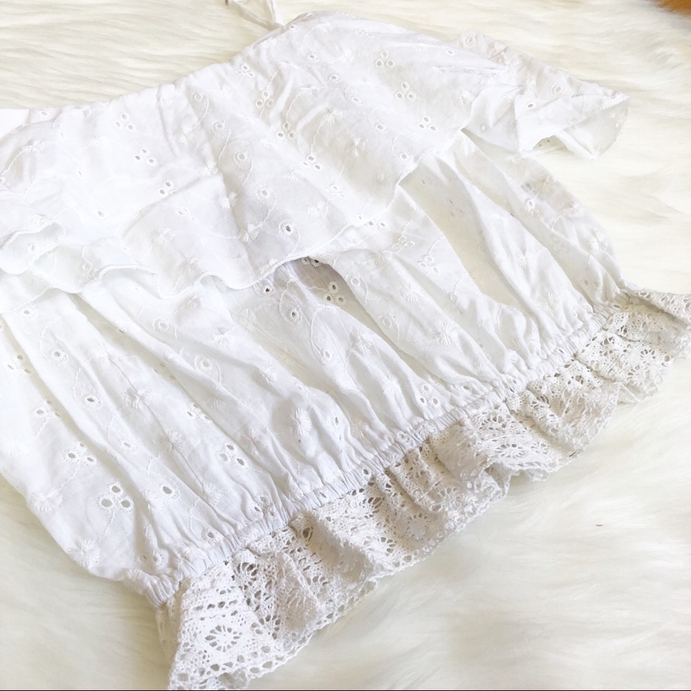 Vagamundo Lola Eyelet Crop Top XS - Picture 3 of 8